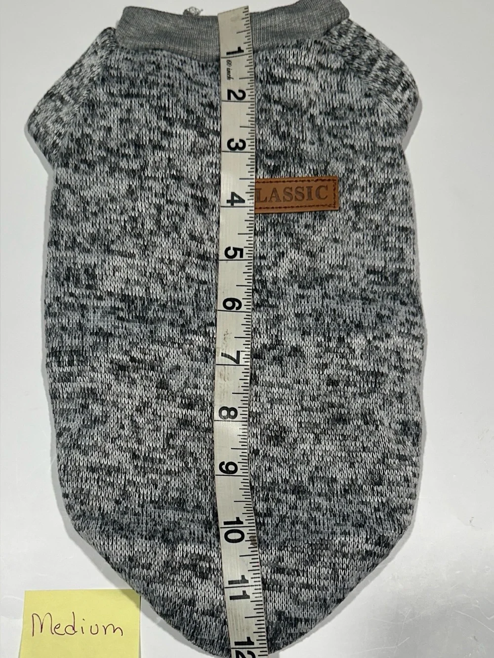 Gray Marled Dog Sweat Shirt size Medium fir Small Breeds New